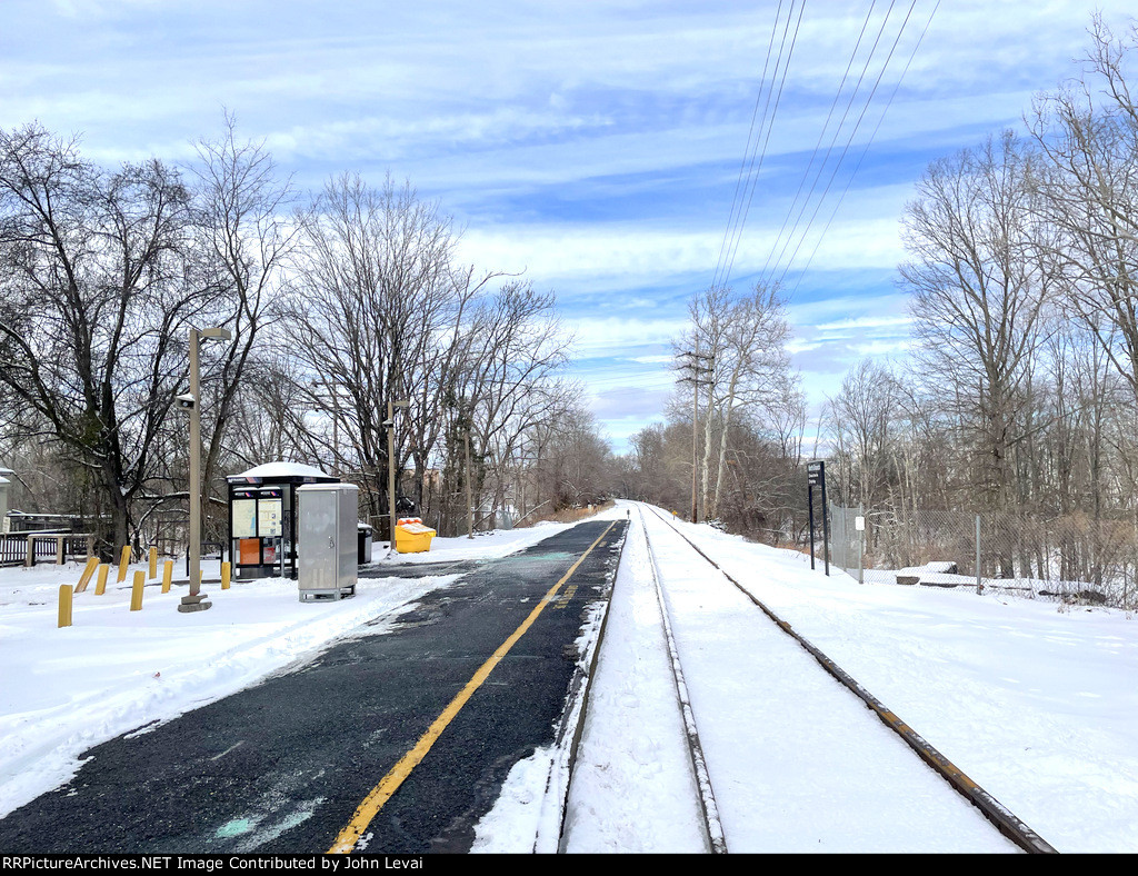 Looking west from North Branch Station 